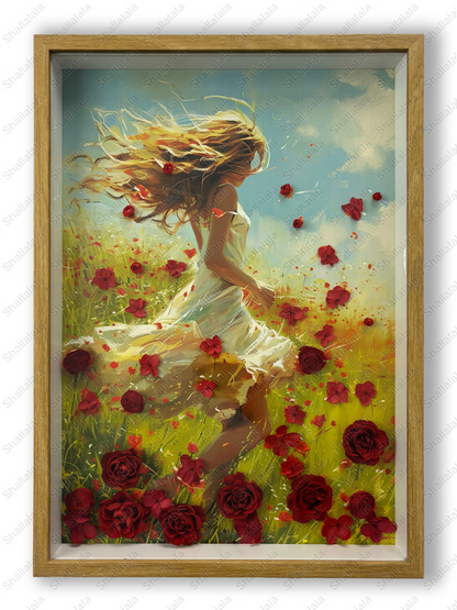 A Girl's Dream - Preserved Flowers Wall Art