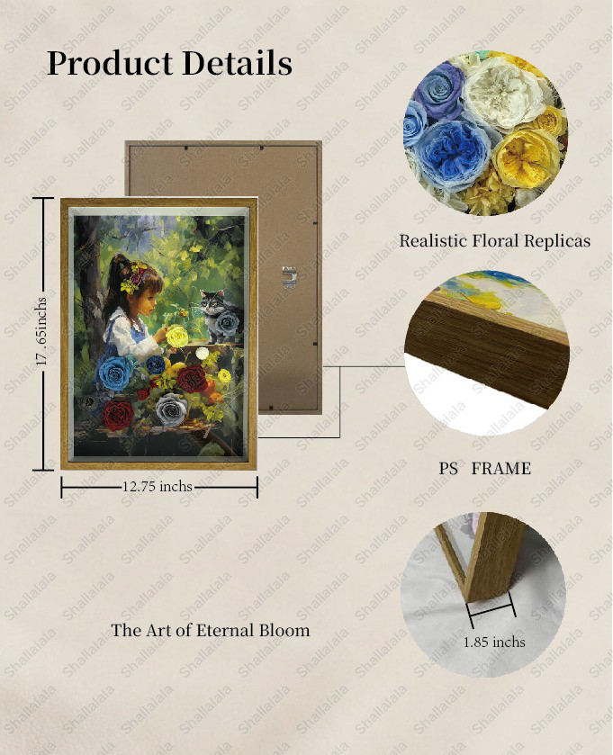 This is Life - Preserved Flowers Wall Art