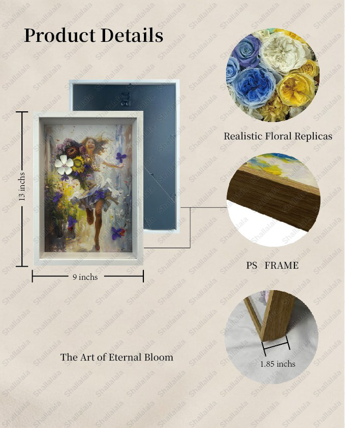 Singing Girl - Preserved Flowers Wall Art