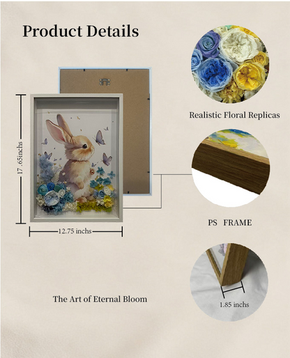Soft and Smooth - Preserved Flowers Wall Art