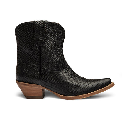 Austin Anaconda Leather Western Booties By Buck & Brana