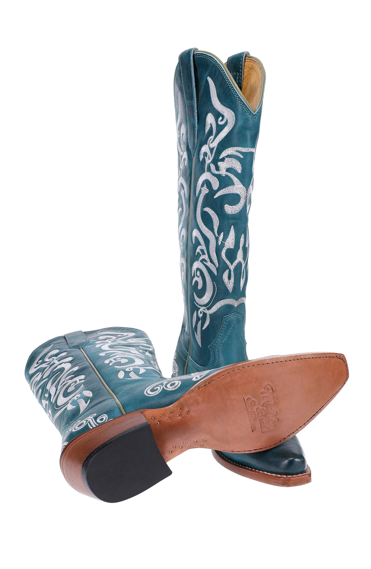 Malibu Beach Women's Premium Western Leather Boots Calypso 1002