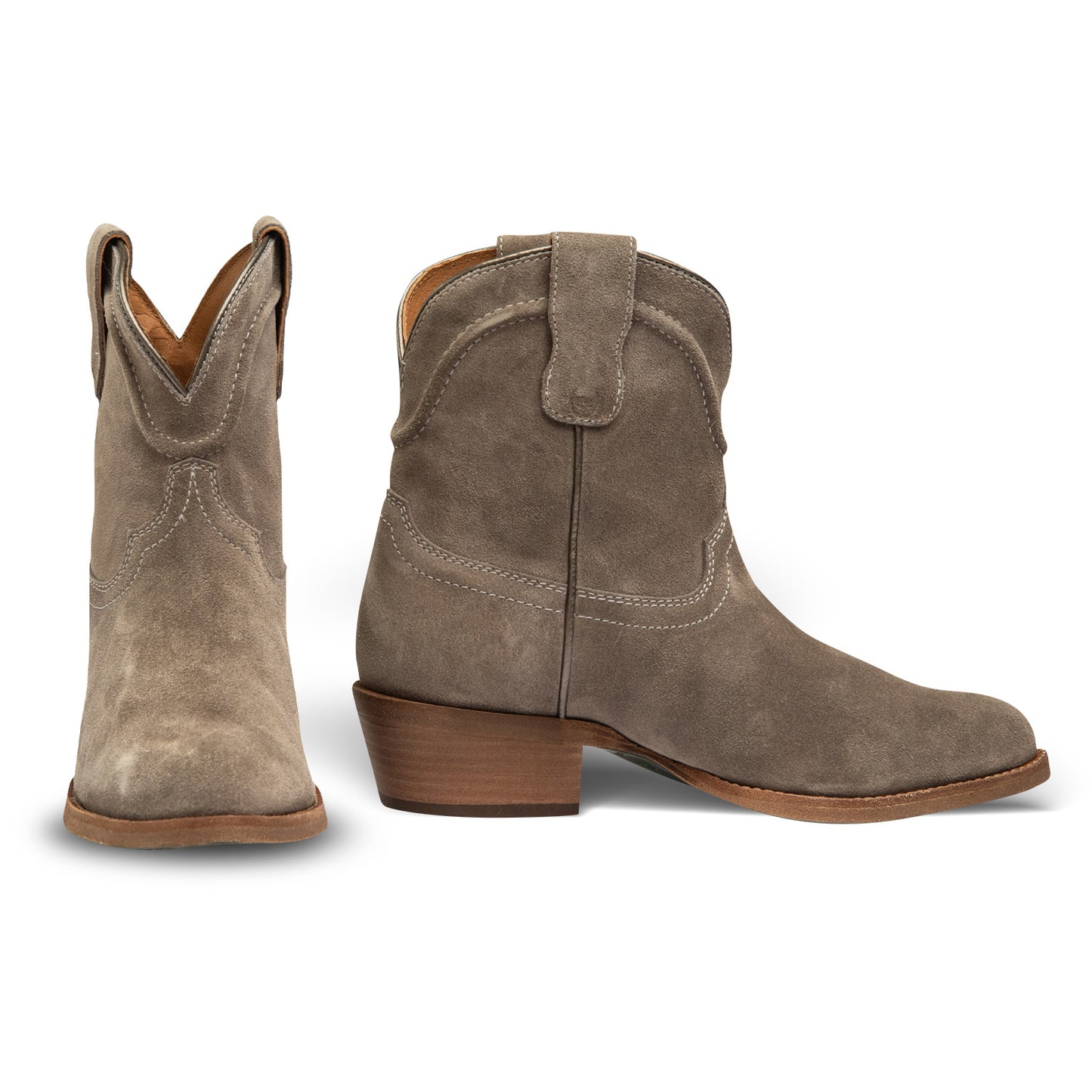 Casey Leather Western Fashion Booties By Buck & Brana