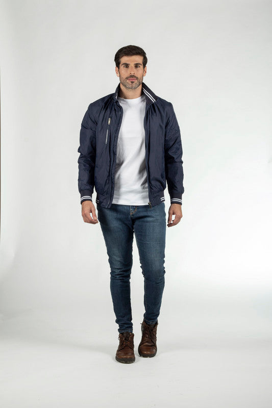 LEE men's varsity jacket in blue color LECP2286