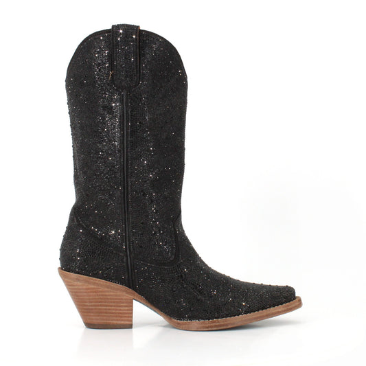 Dorothy rhinestones leather cowgirl boots by Buck & Brana