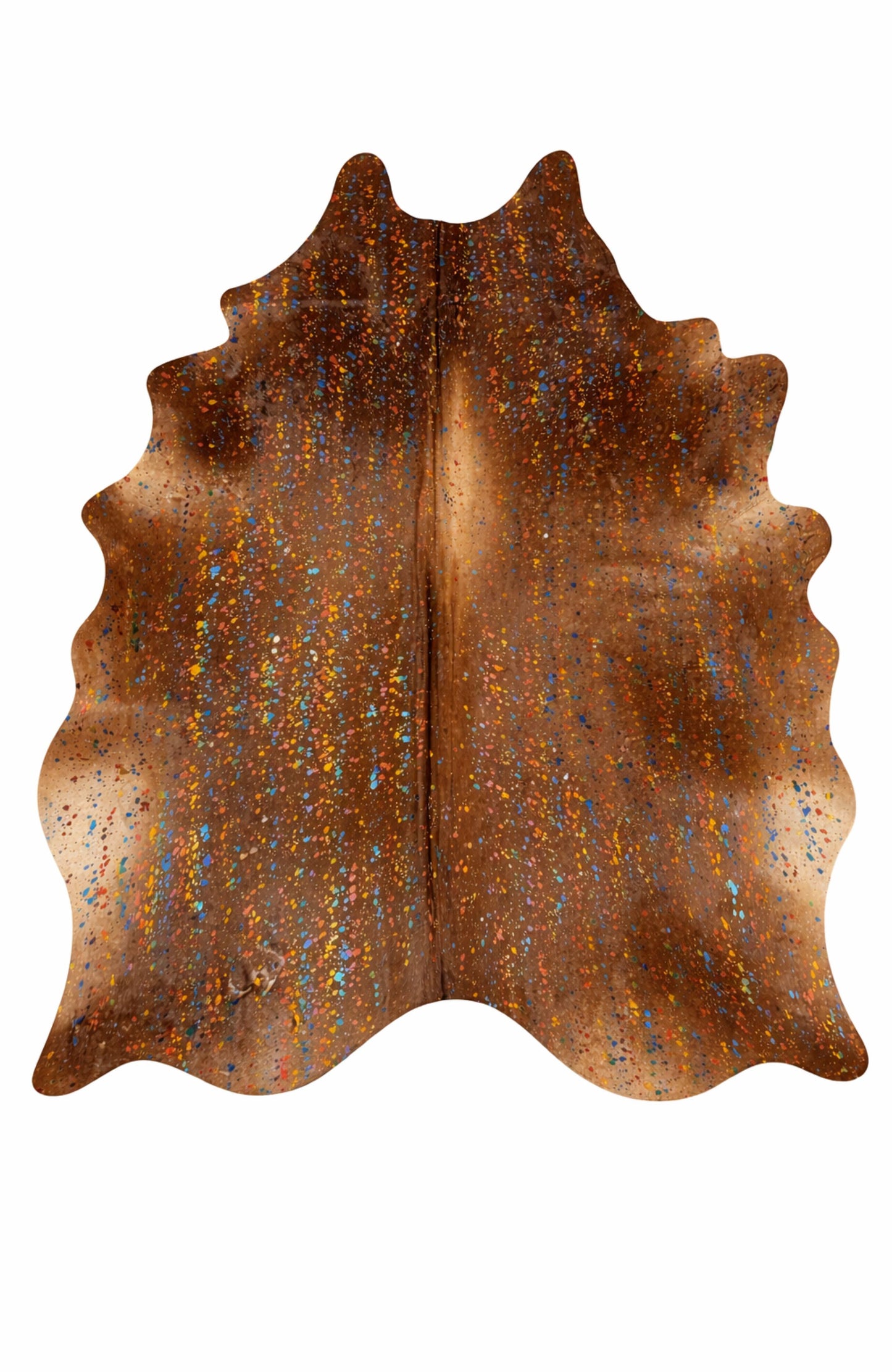 Rhacam Eco Hide Luma Metallic Color Cowhide Rug 8'5" × 7'0"