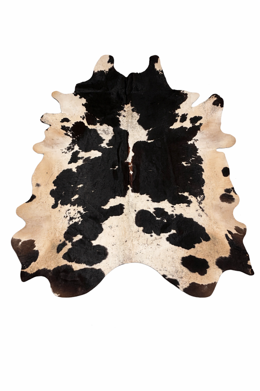 Rhacam Eco Hides Audrey Black and white Cowhide Rug 7'10" × 6'0"