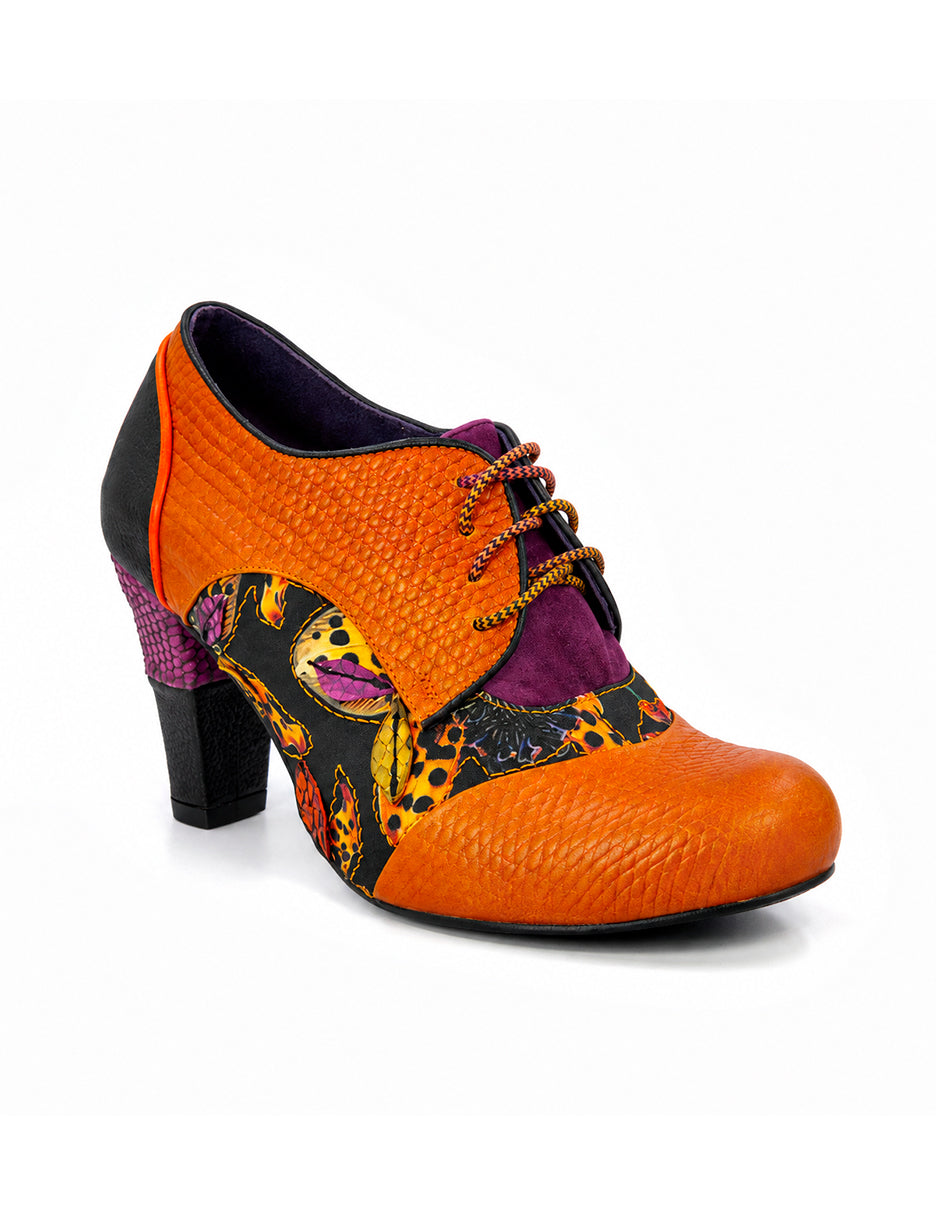 ALTURA SIETE Women's EMMA MMV Leather Printed Lace-Up Pumps