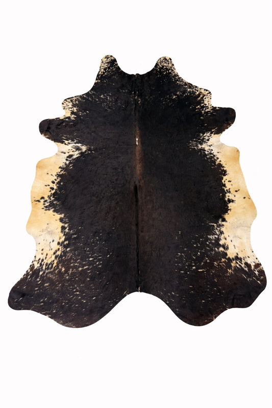 Rhacam Eco Hides Audrey Black Speckled Cowhide Rug 7'8" × 6'2"