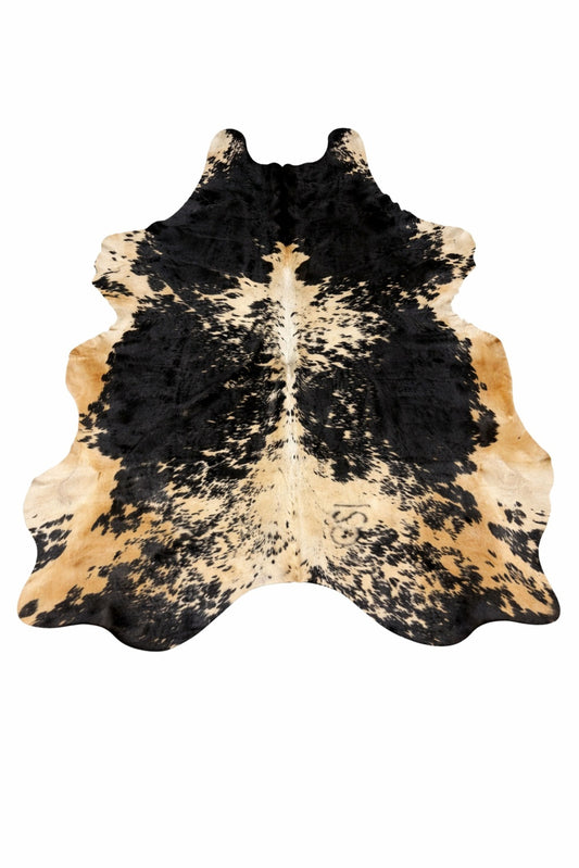 Rhacam Eco Hides Lazlo Black Speckled Cowhide Rug 7'8" × 5'11"