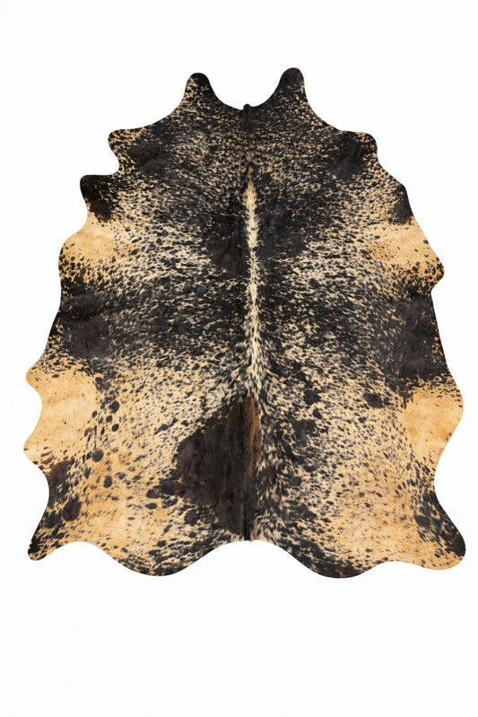 Rhacam Eco Hides Lazlo Black Speckled Cowhide Rug 8'1" x 6'3"