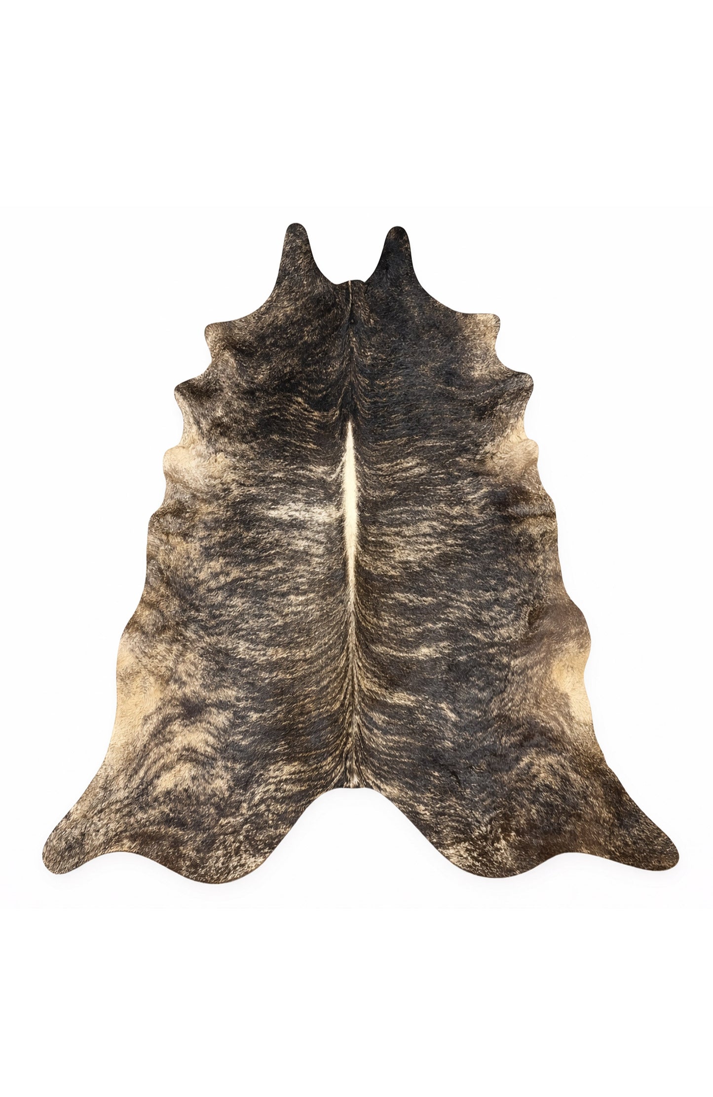 Rhacam Eco Hide Brindle Cowhide Rug 8'11" × 6'6"