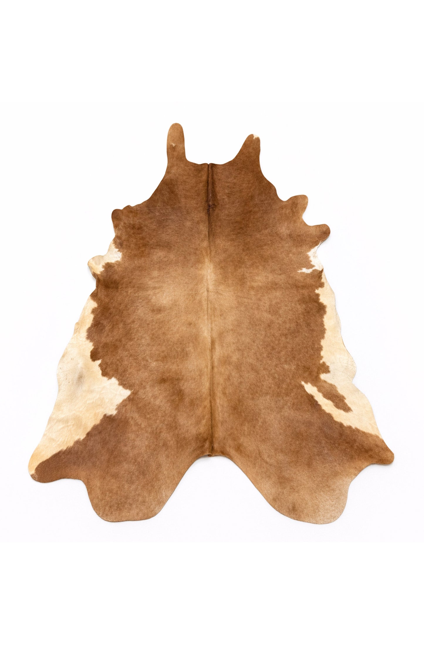 Rhacam Eco Hide Gisselle Brown and White Cowhide Rug 9'5" × 7'11"
