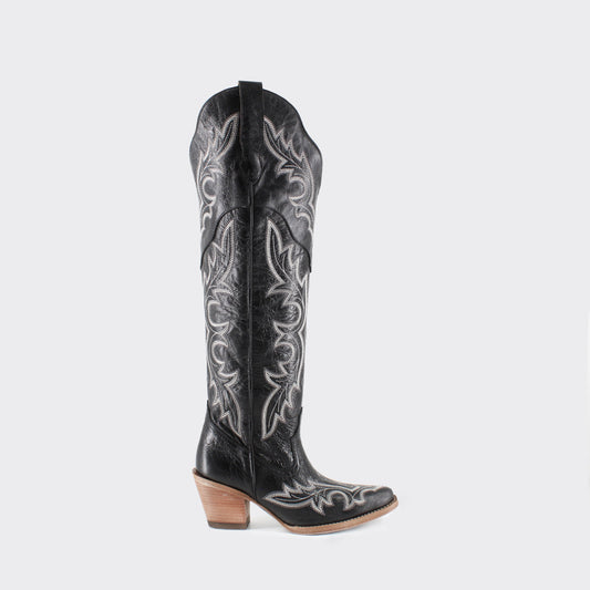 Julia Leather Cowgirl Boots - Sophisticated Western Footwear By Buck & Brana ju7800