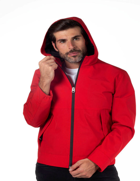 LEE men's woven jacket in red color LECP2278