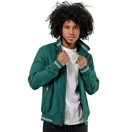LEE men's varsity jacket in green color LECP2286