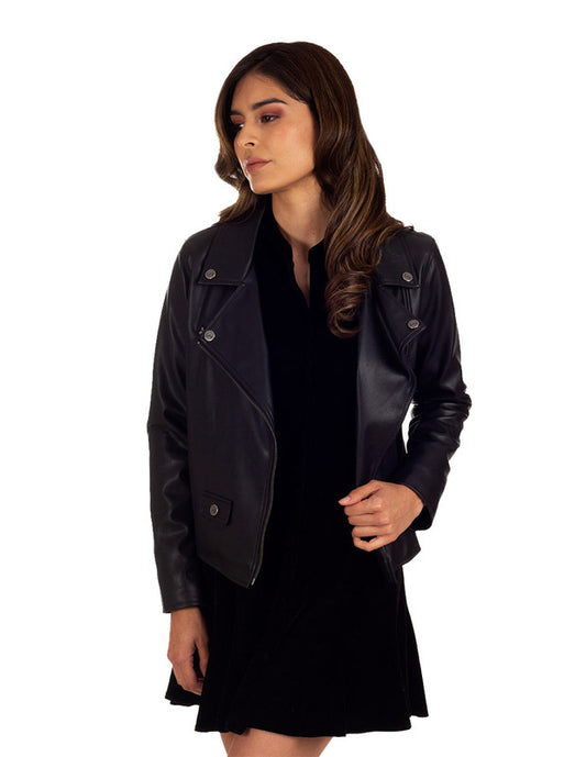Women's Lee Faux-Leather Biker Jacket LEDO2115