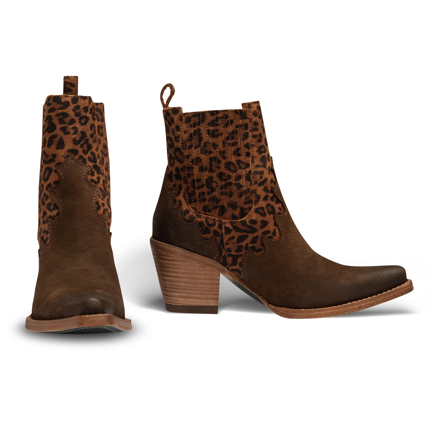 Montana Fashion Western Leather Booties By Buck & Brana