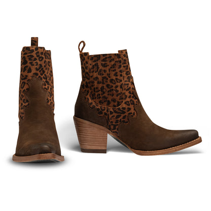 Montana Fashion Western Leather Booties By Buck & Brana