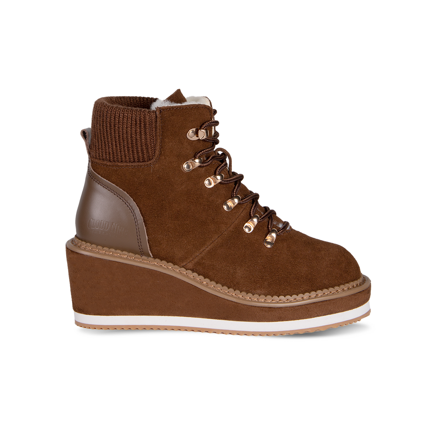 Cloud Nine Sheepskin Ladies Melanie Lace-up Wedge Boots - CNS-175