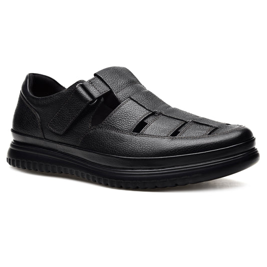 Pazstor Men's Premium Comfort Leather Closed Toe Casual Sandals Memphis 4810