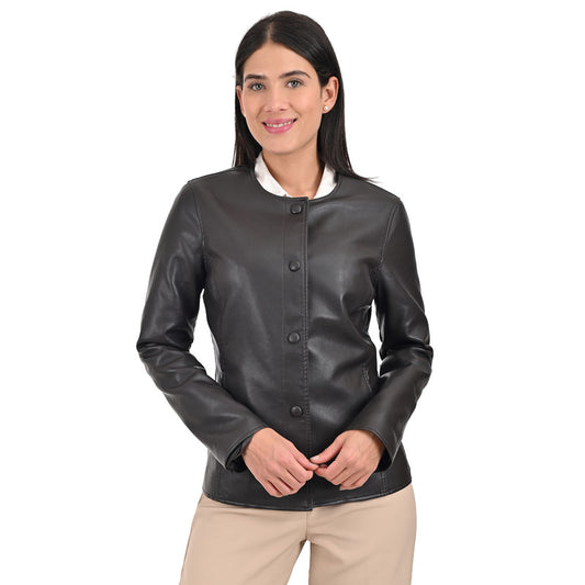 Nine West Women's Chic No-Collar Jacket – Effortless Style for Any Occasion NWDO239U