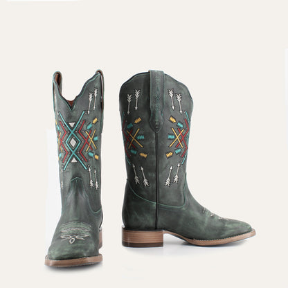 Omusa leather cowgirl boots by Buck & Brana