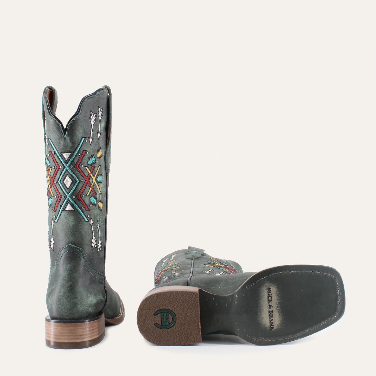 Omusa leather cowgirl boots by Buck & Brana