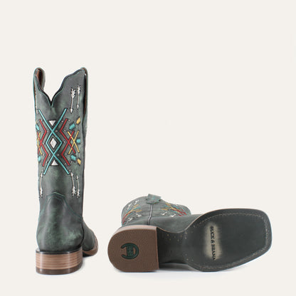 Omusa leather cowgirl boots by Buck & Brana