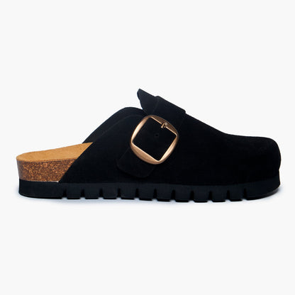 Plakton Women's Clog in Suede Bell