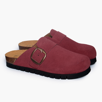 Plakton Women's Clog in Suede Bell
