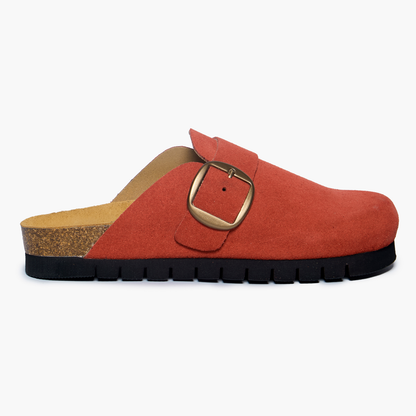 Plakton Women's Clog in Suede Bell