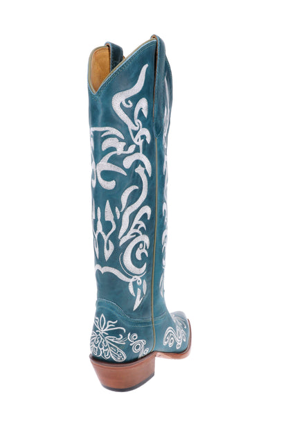 Malibu Beach Women's Premium Western Leather Boots Calypso 1002