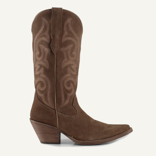 Tessa Leather Cowgirl Boots - Stylish Western Footwear & Comfort By Buck & Brana tes9400