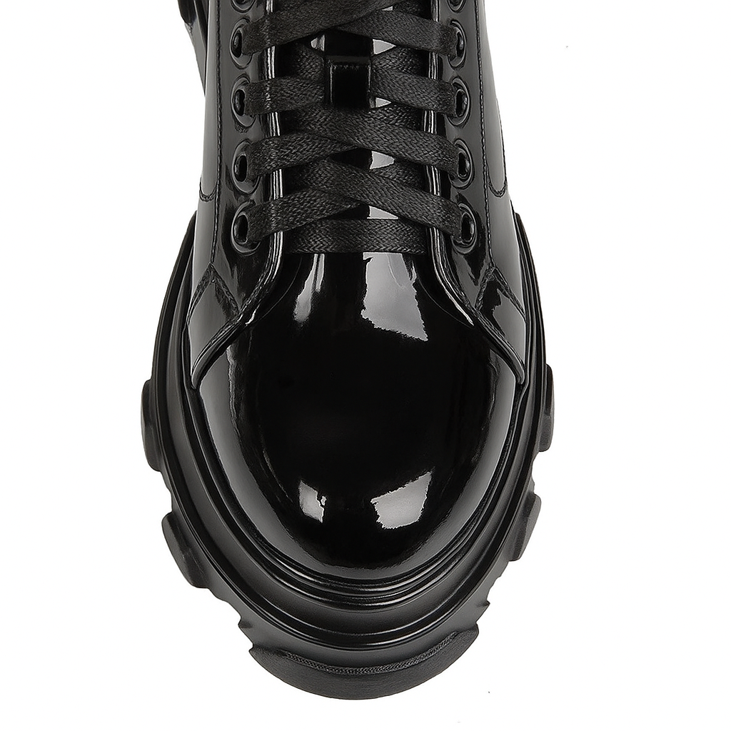 Urbnkicks Women's Leather Sneakers Shinny collegiate