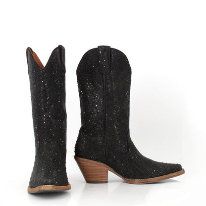 Dorothy rhinestones leather cowgirl boots by Buck & Brana