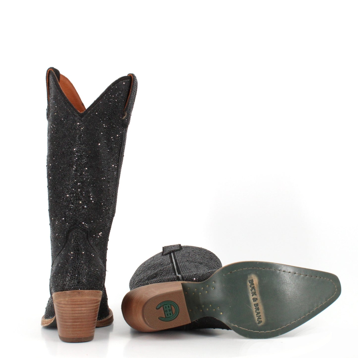 Dorothy rhinestones leather cowgirl boots by Buck & Brana