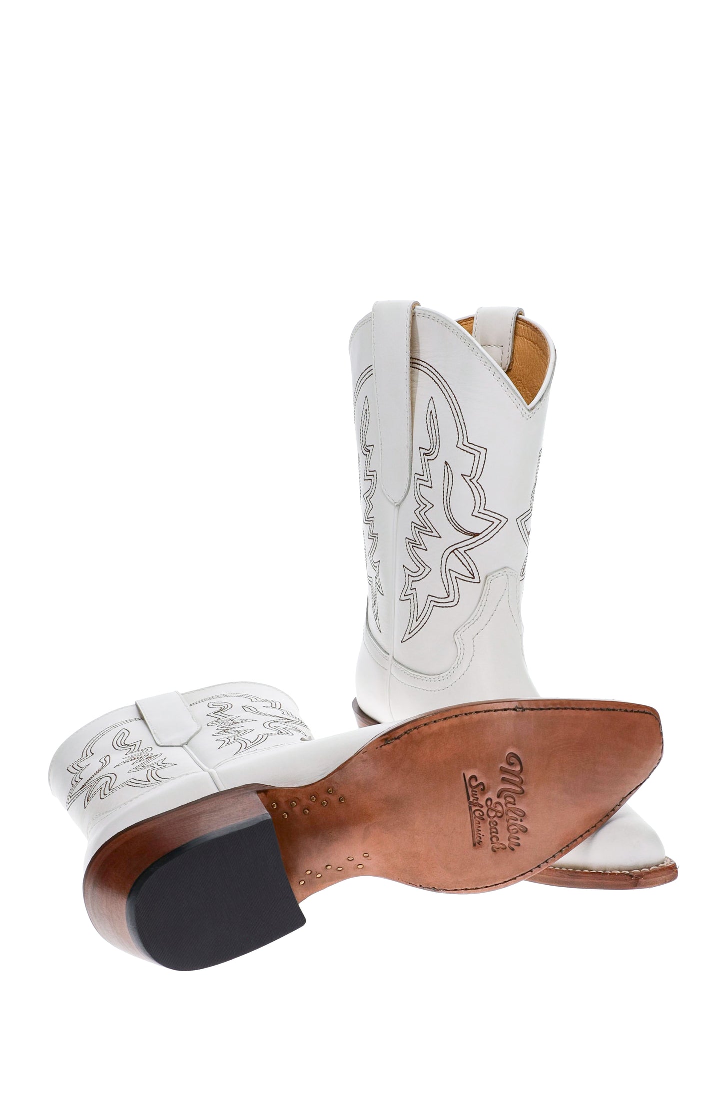 Malibu Beach Women's Premium Western Leather Boots Michelle 1003
