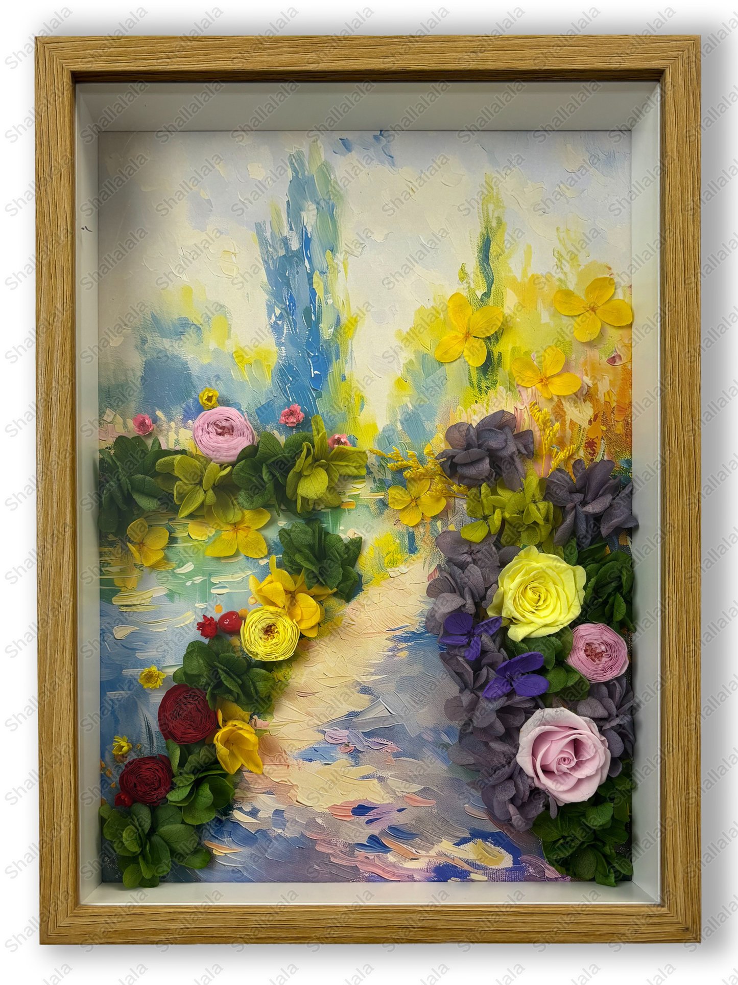 Sunlight in Garden - Preserved Flowers Wall Art
