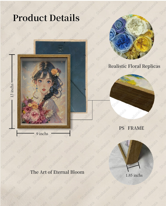 The window to the Soul - Preserved Flowers Wall Art