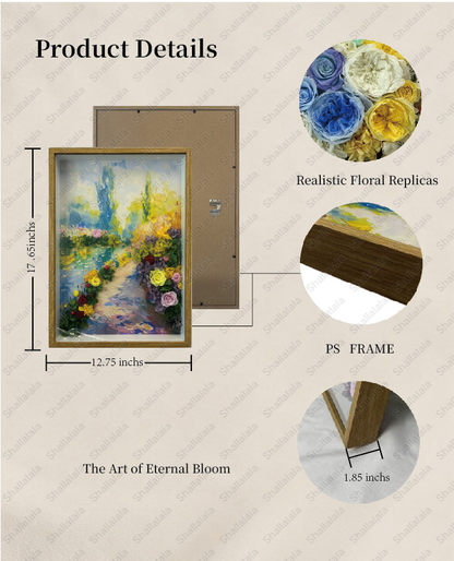 Sunlight in Garden - Preserved Flowers Wall Art