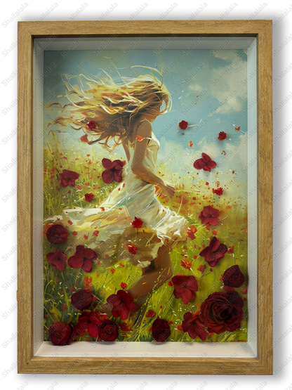 A Girl's Dream - Preserved Flowers Wall Art
