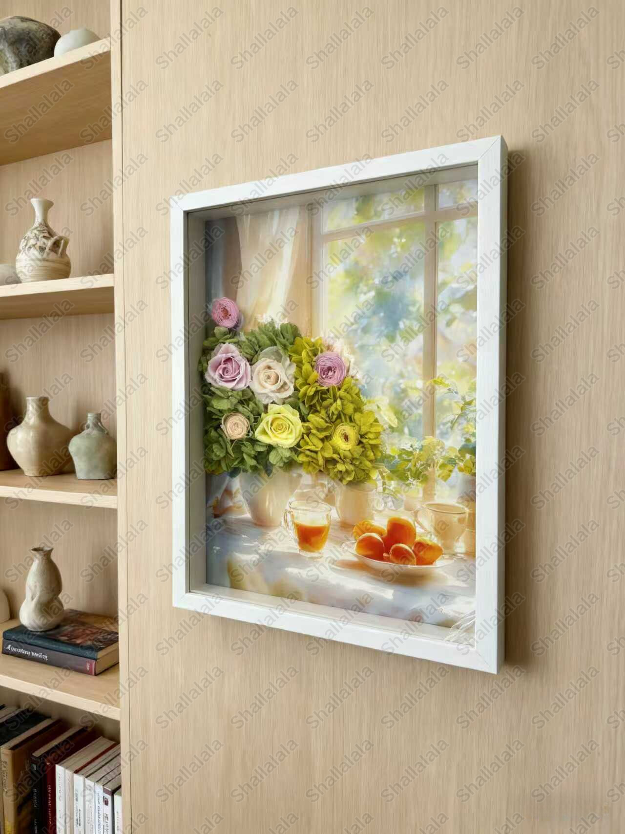 Dreams in a Window - Preserved Flowers Wall Art