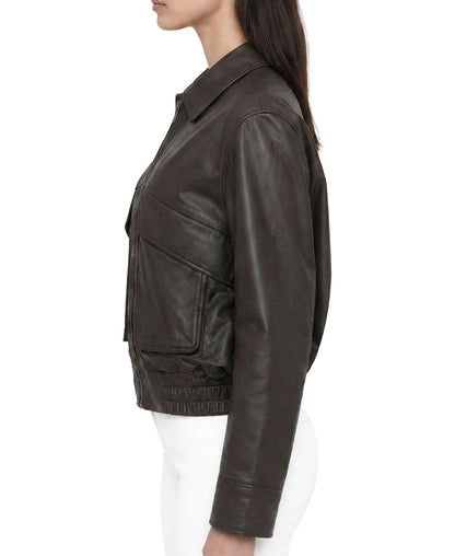 ORO Frye women's Cropped Barn Jacket FRDO263