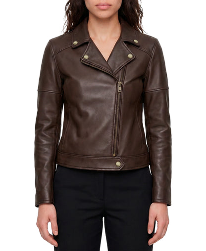 ORO Frye women's Premium Lambskin Biker Jacket FRDO2647