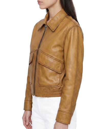 ORO Frye women's Cropped Barn Jacket FRDO263