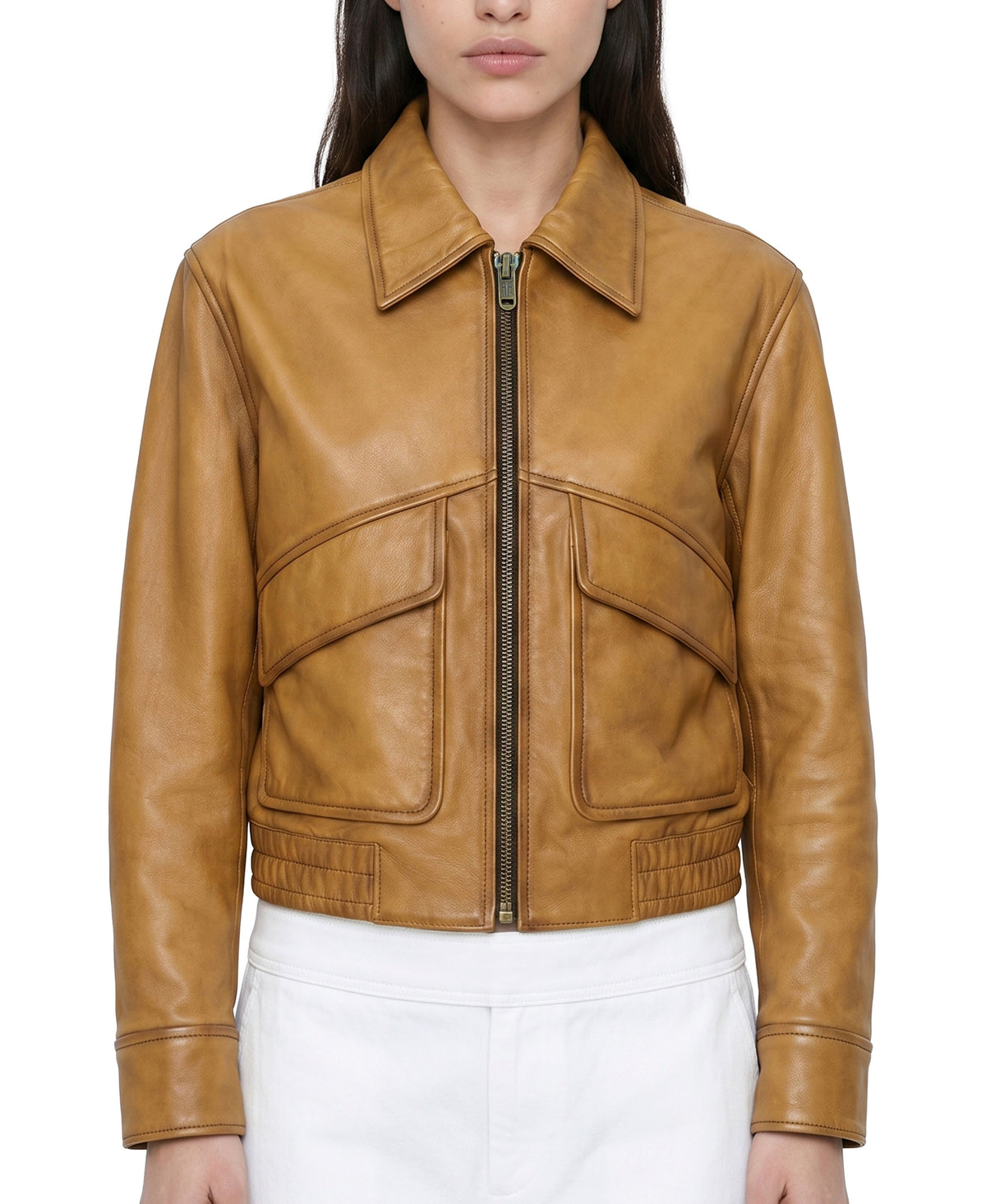 ORO Frye women's Cropped Barn Jacket FRDO263