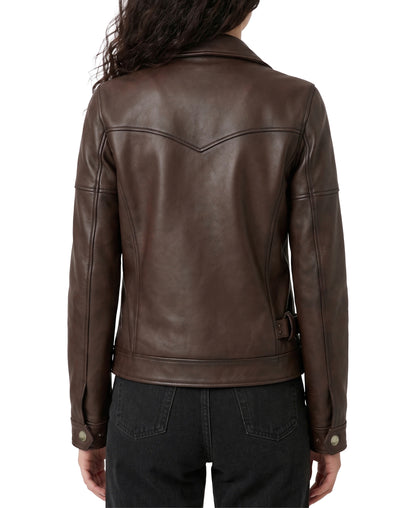 ORO Frye women's Premium Lambskin Biker Jacket FRDO2647