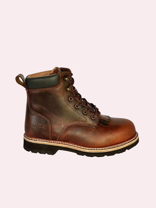 Ax Men Boots Exodus 6 Inch Front Lace Steel Toe 006