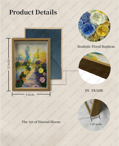Sunlight in Garden - Preserved Flowers Wall Art